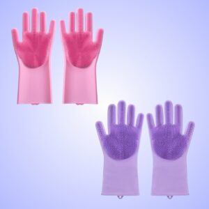 Dotted gloves