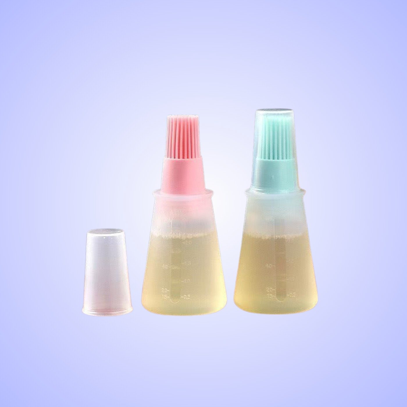 2-in-1 Silicone Oil Dispenser Bottle with Basting Brush